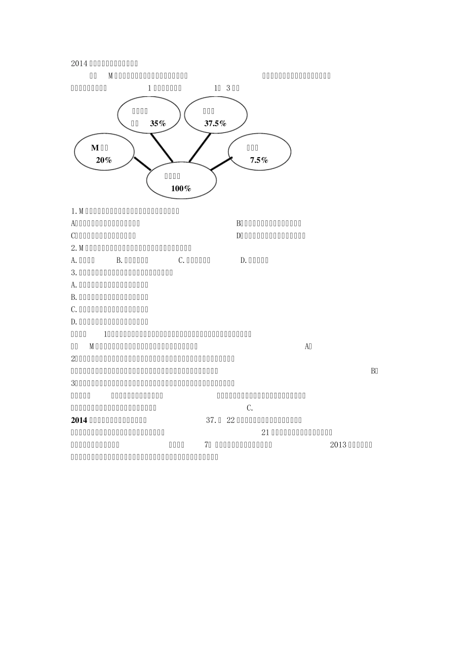 2014全国各地高考真题地理试题分类汇编工业_第1页