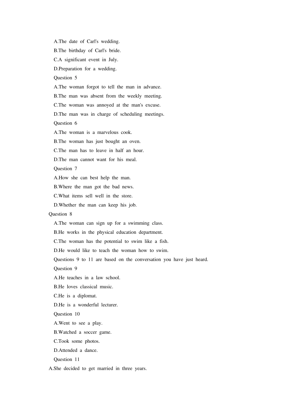 2014年12月英语四级真题及答案_第2页