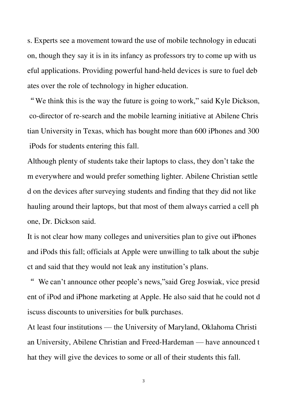 2014年6月六级真题及答案精心整理版_第3页