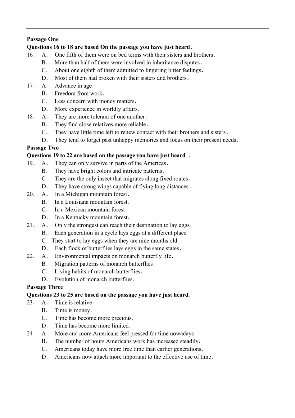 2014年6月英语六级真题及答案解析第一套_第3页