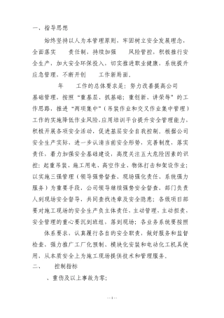 2014年HSE管理工作安排