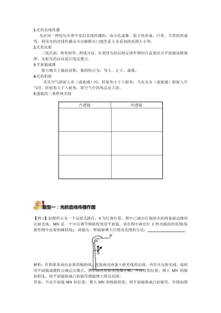 2014年中考光学作图专题