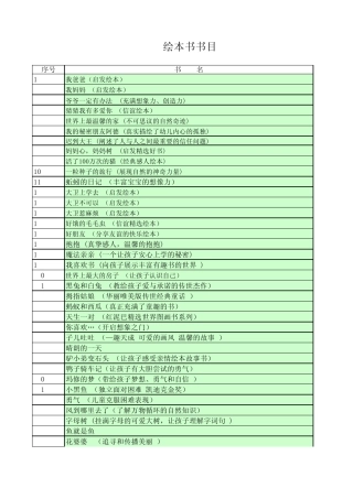 2014年绘本书书目