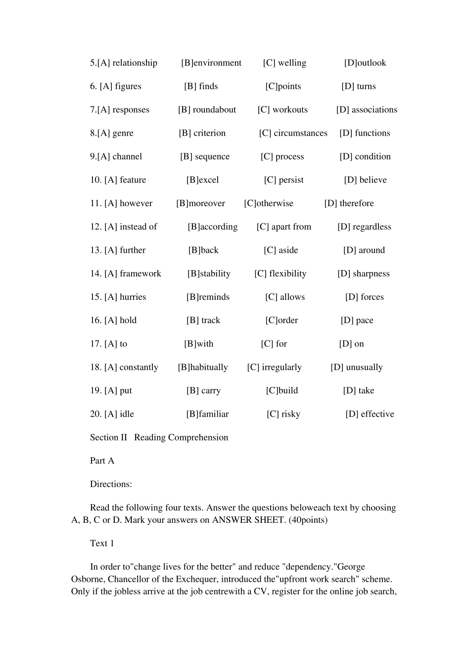 2014年考研英语一真题(word)_第2页