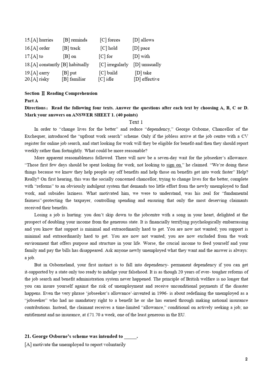 2014年考研英语真题及解析_第2页