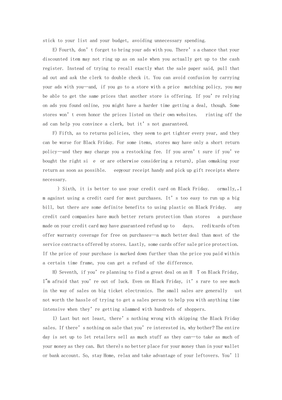 2014年英语六级阅读段落信息匹配题练习以及答案_第2页