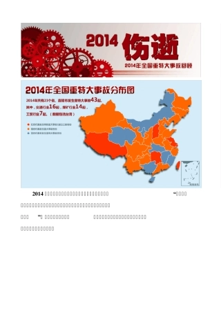 2014年重特大安全事故盘点