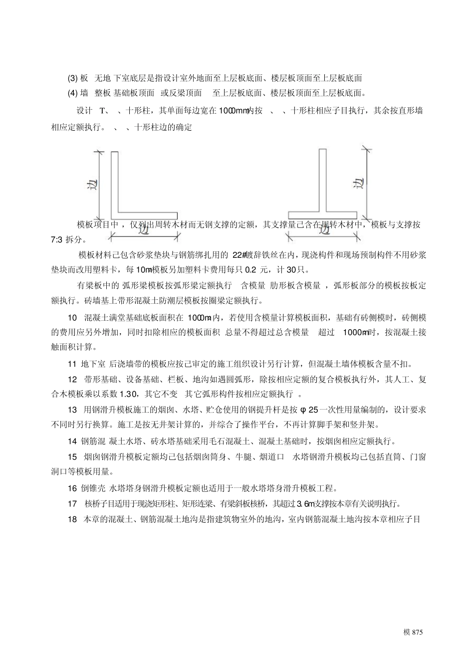 2014江苏建筑与装饰工程计价表第二十一章模板工程(说明及计算规则)_第2页