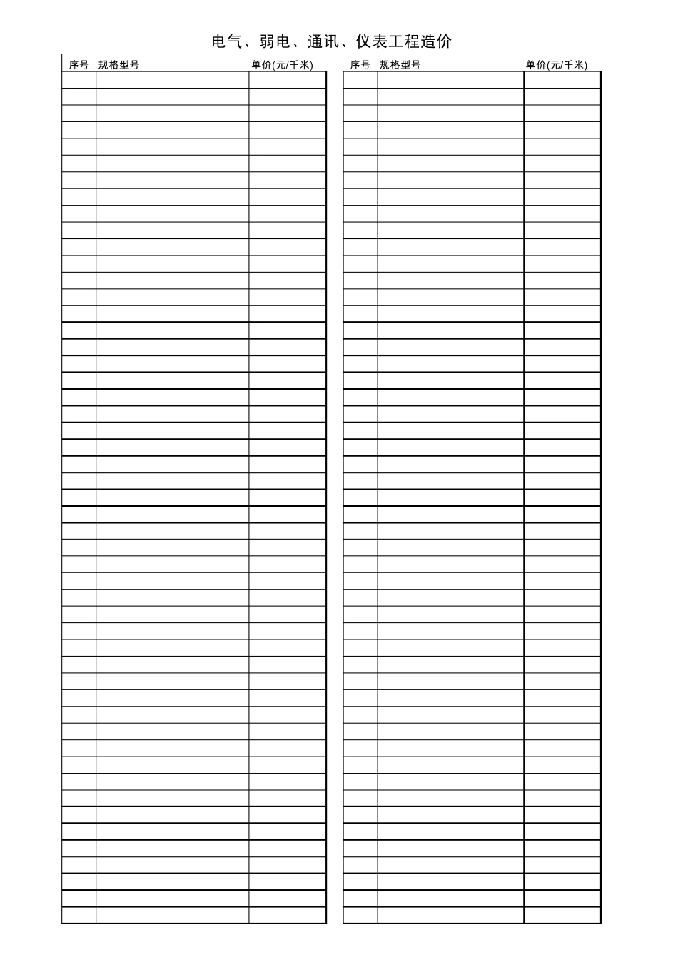 2014电力电缆及电线价格表_第2页