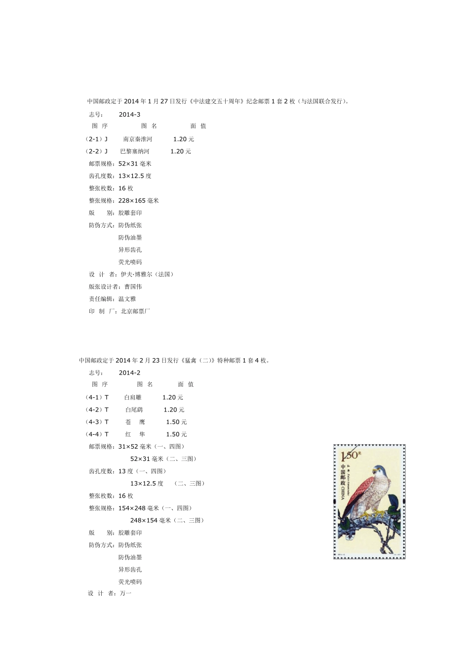 2014邮票目录_第2页