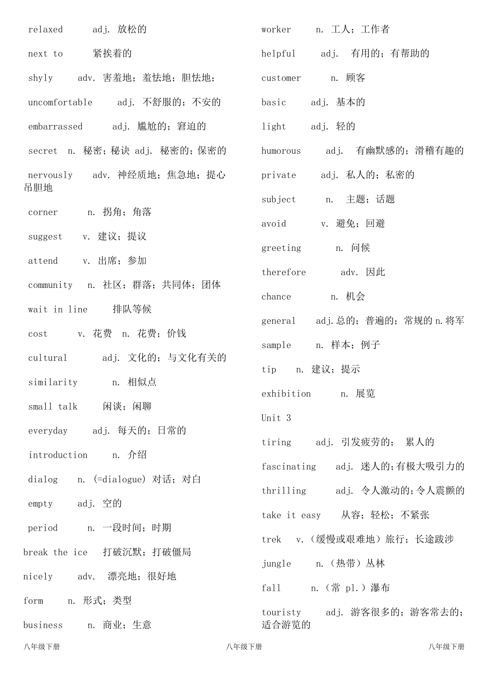 2014鲁教版八年级(下)英语单词表_第2页