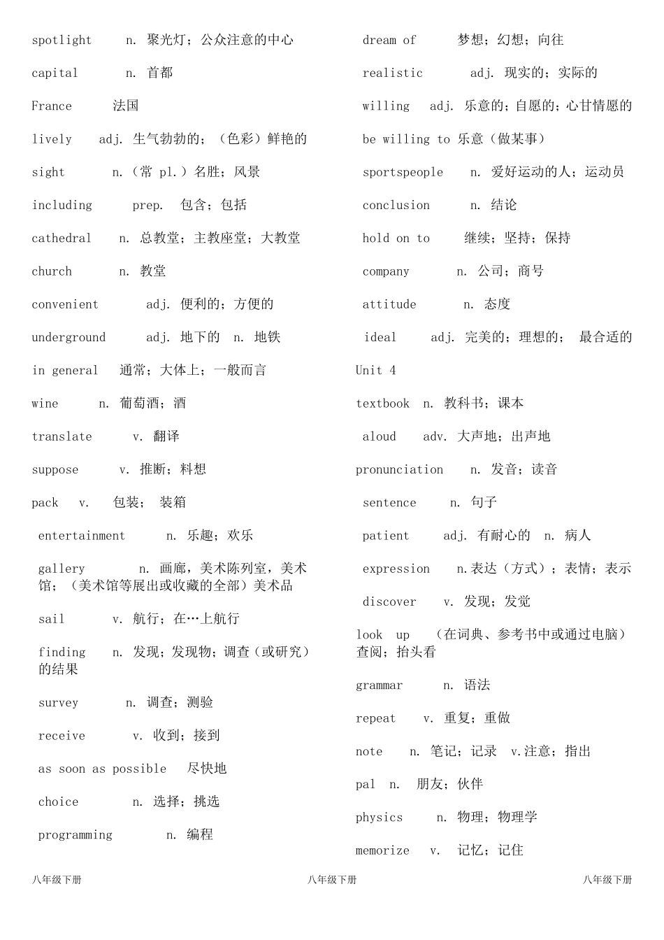 2014鲁教版八年级(下)英语单词表_第3页