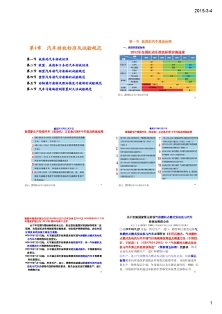 201504汽车排放标准及试验规范