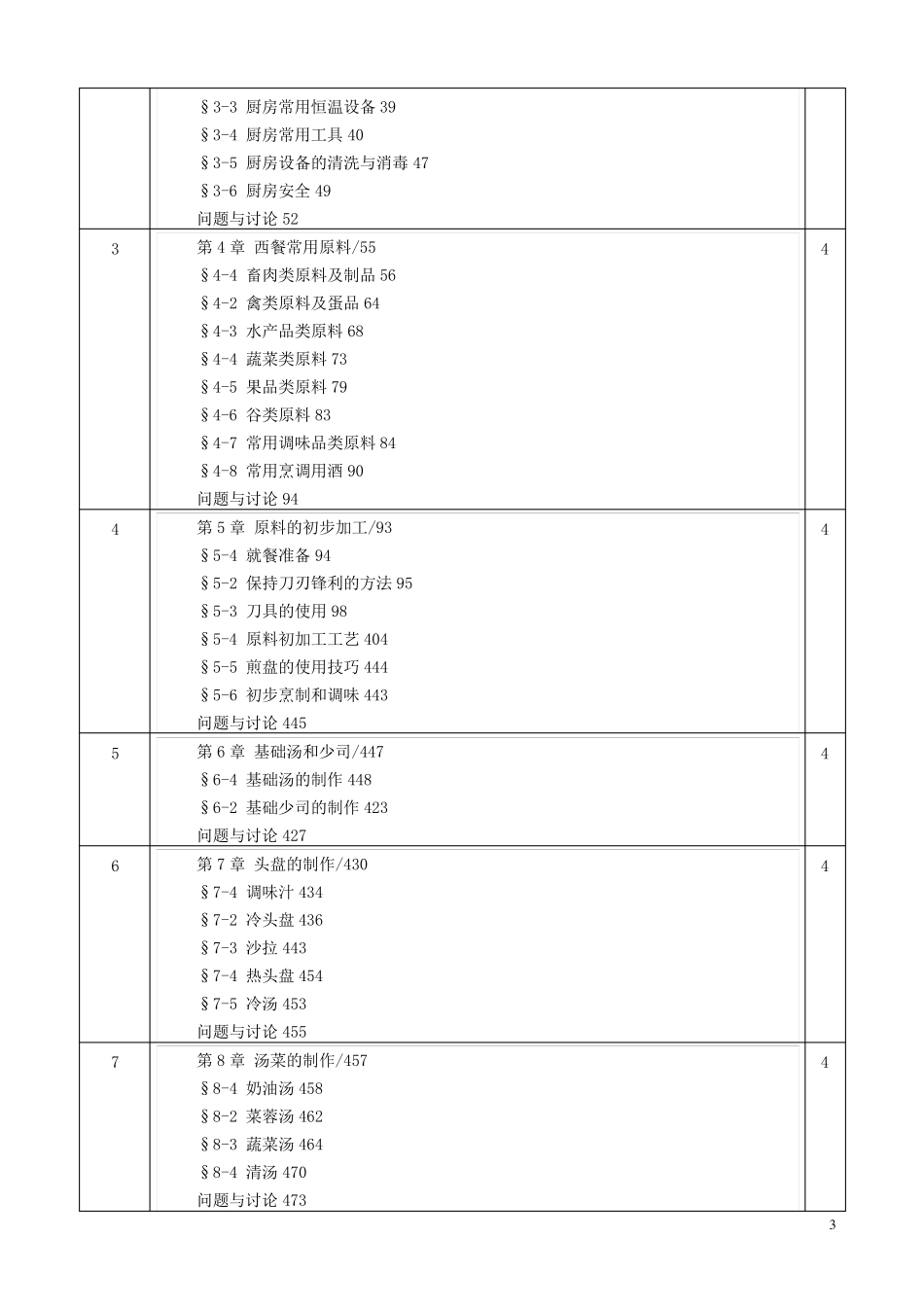 20152016学年第一学期《西餐烹调基础》教案_第3页