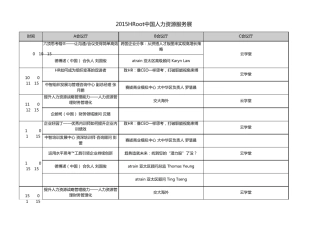 2015HRoot中国人力资源服务展信息