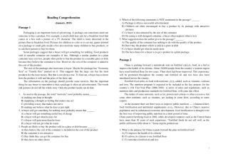 2015专升本阅读理解练习及答案详解