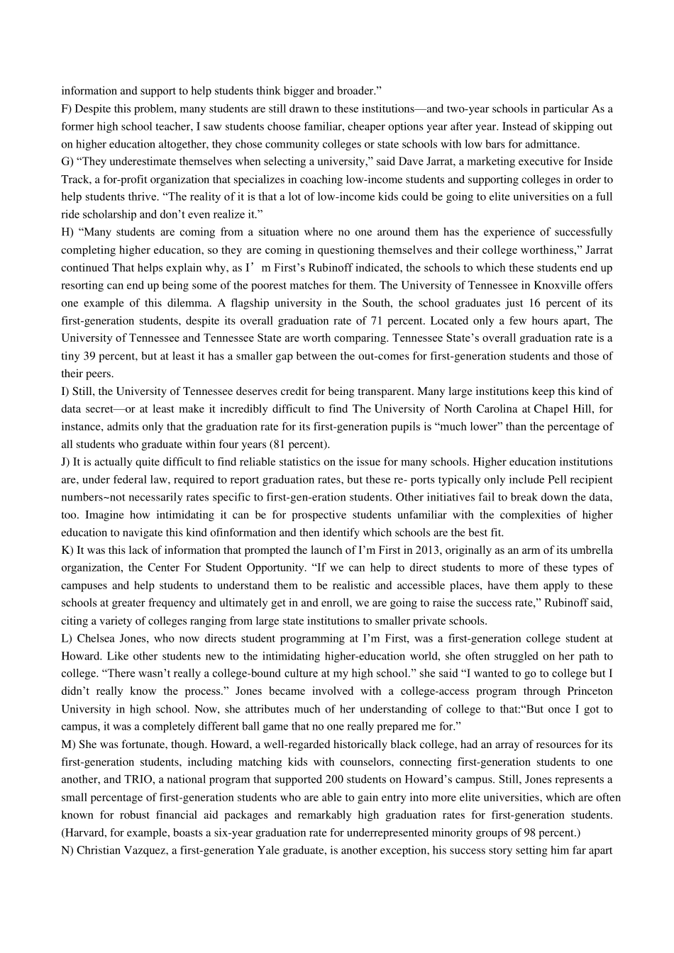 2015年12月大学英语六级真题及答案(卷二)_第3页