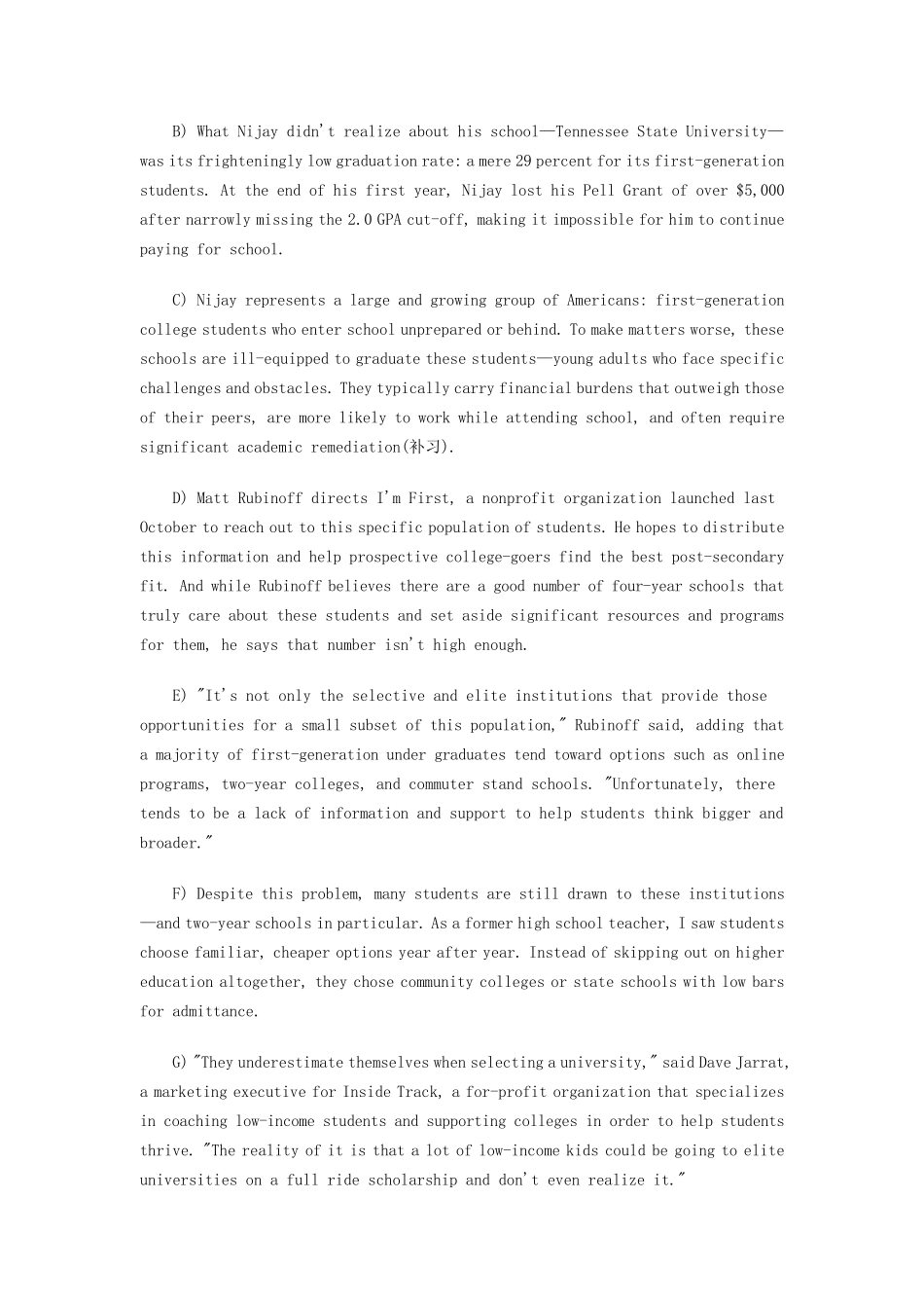 2015年12月英语六级真题卷第三套_第3页