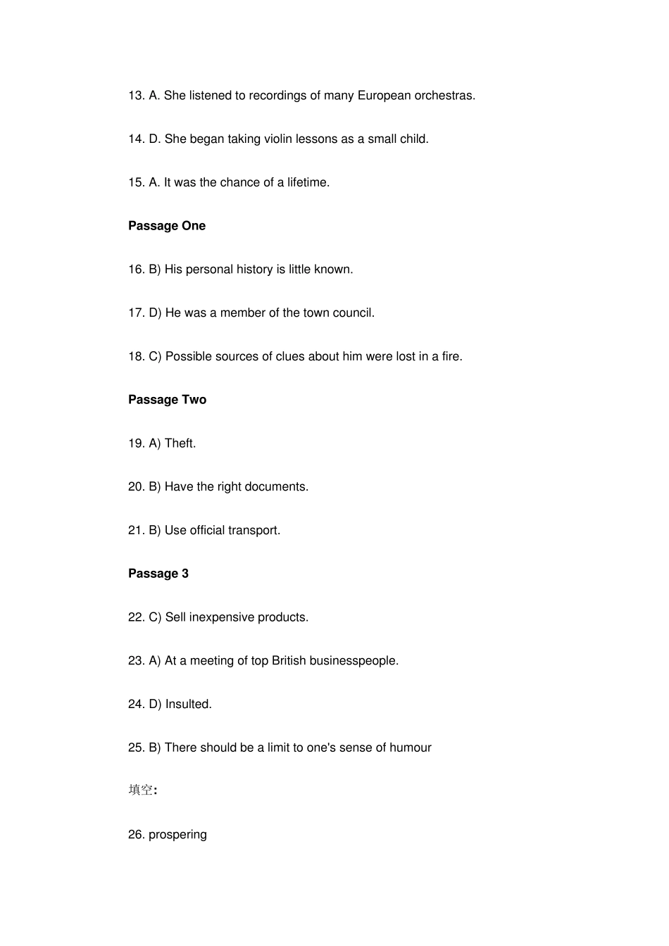 2015年6月大学英语四级真题答案_第2页