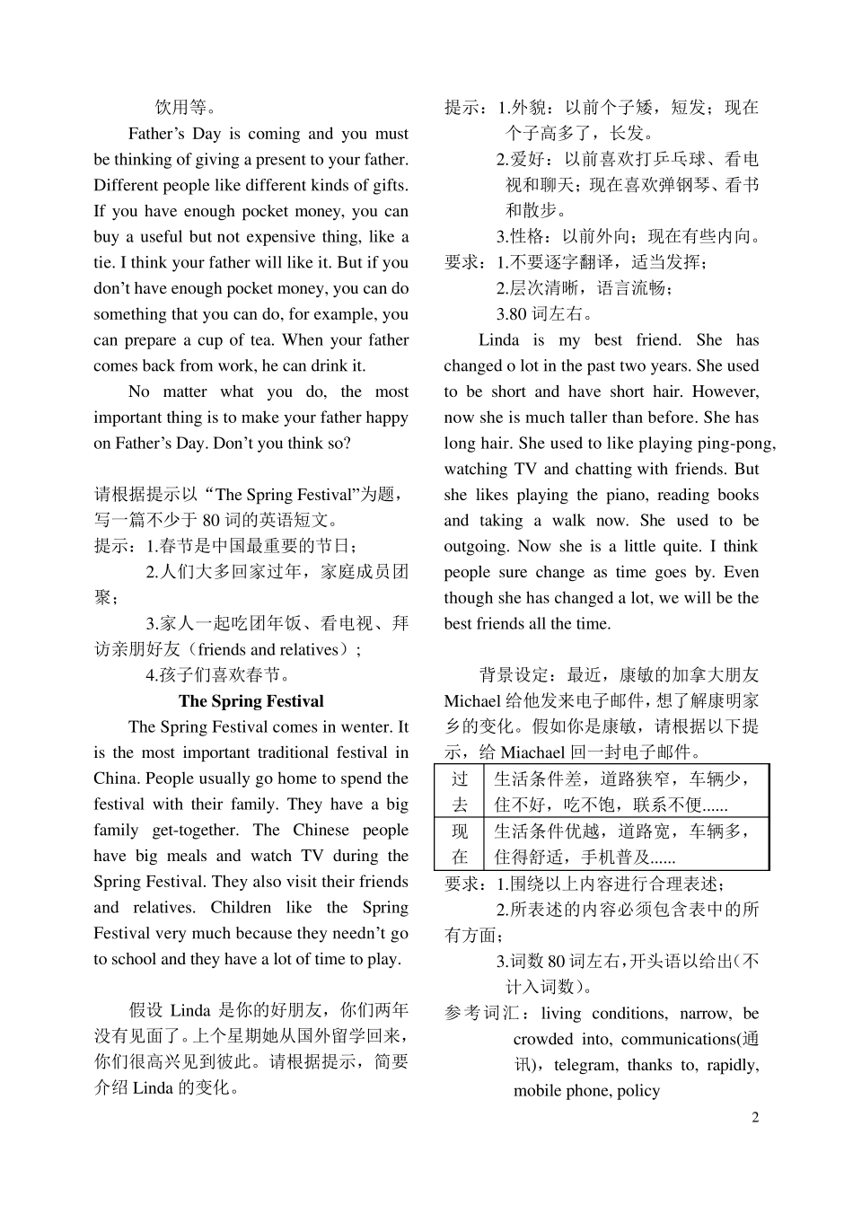 2015年中考英语满分作文_第2页