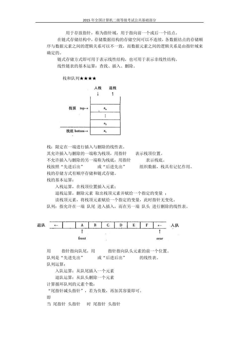 2015年全国计算机等级考试二级公共基础知识总结_第2页