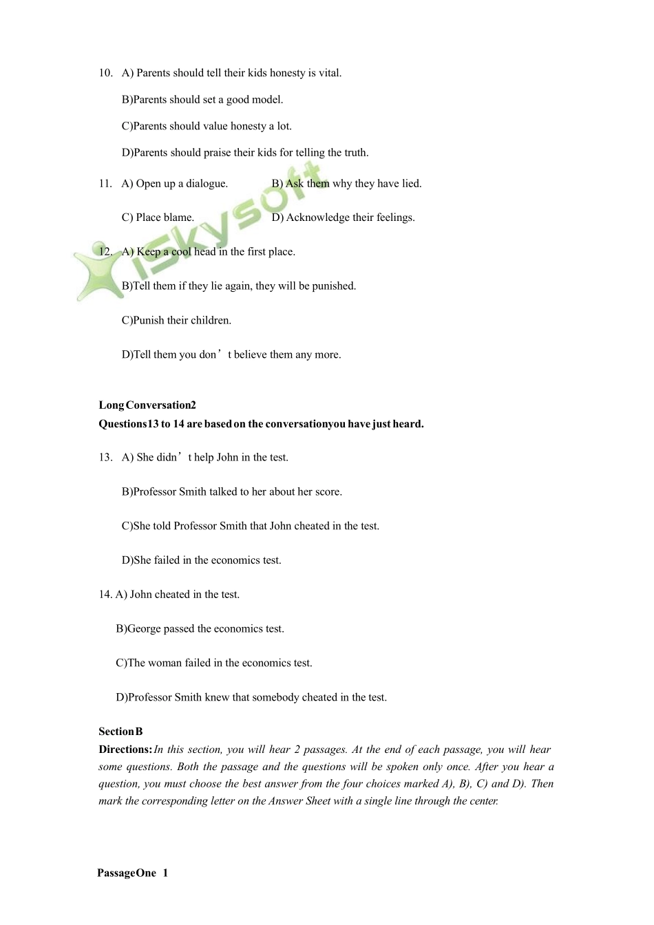 2015年山东专升本公共英语真题_第2页