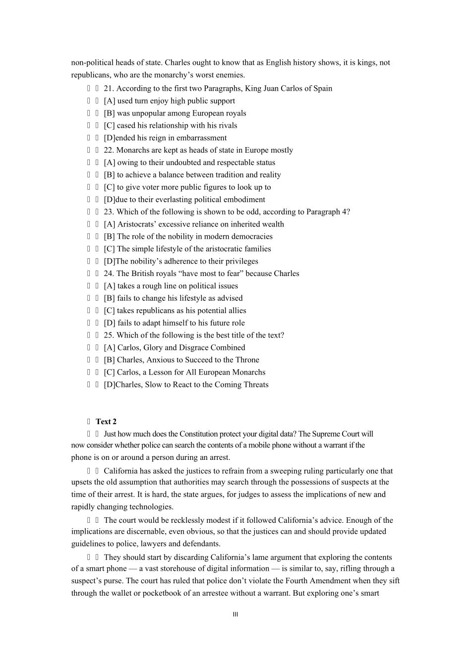 2015年考研英语一真题及答案_第3页