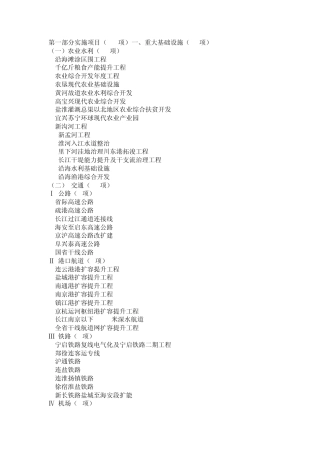 2015江苏省重大项目清单