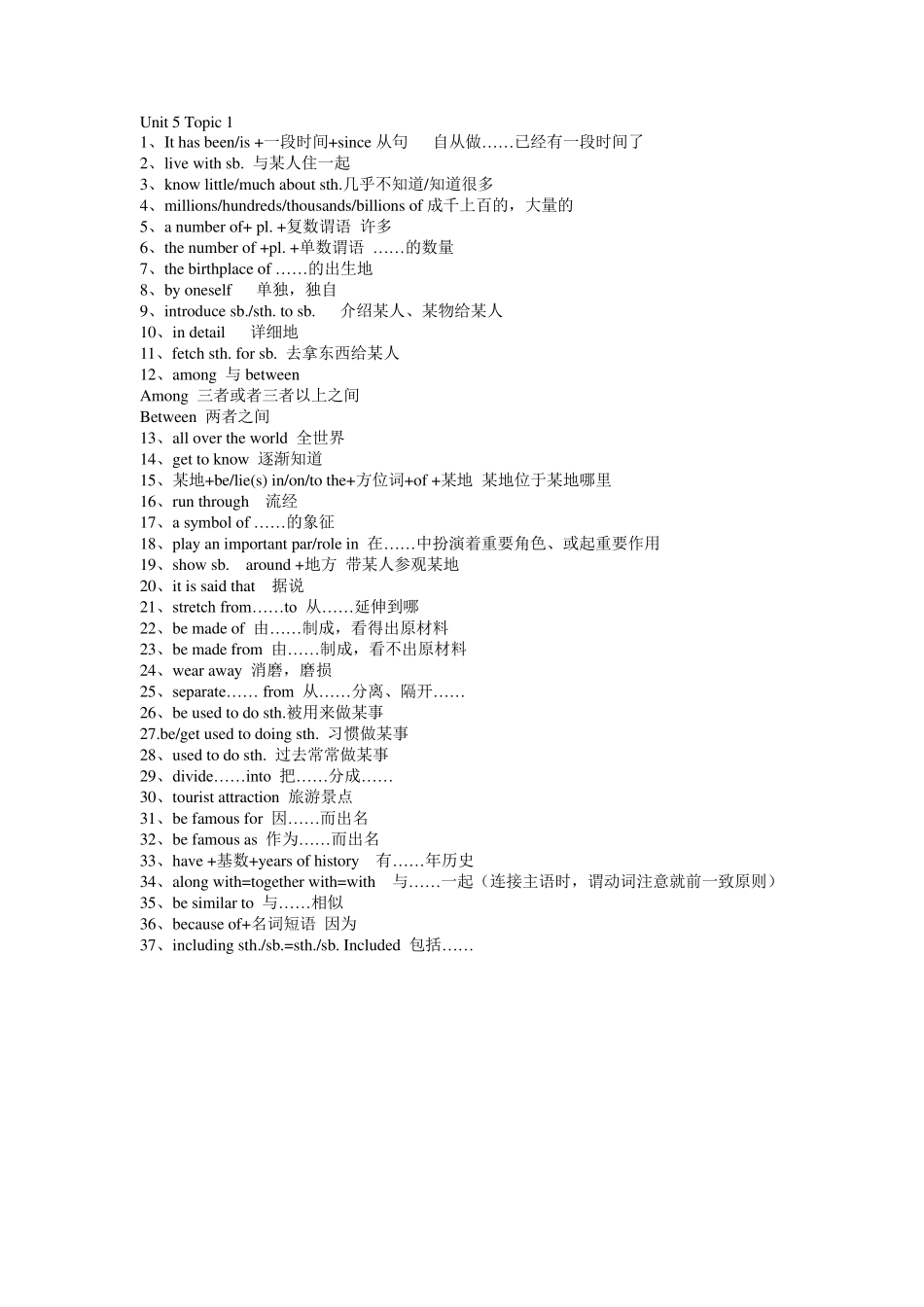 2016仁爱版九年级下册短语词组集锦_第1页