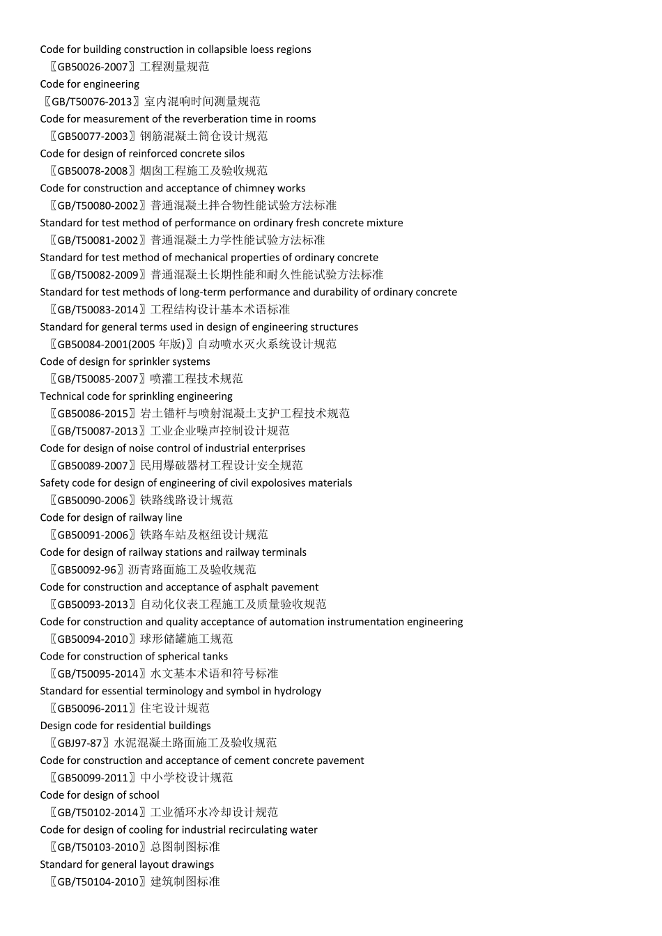 2016国家最新设计及验收标准名称汇编GB_第3页