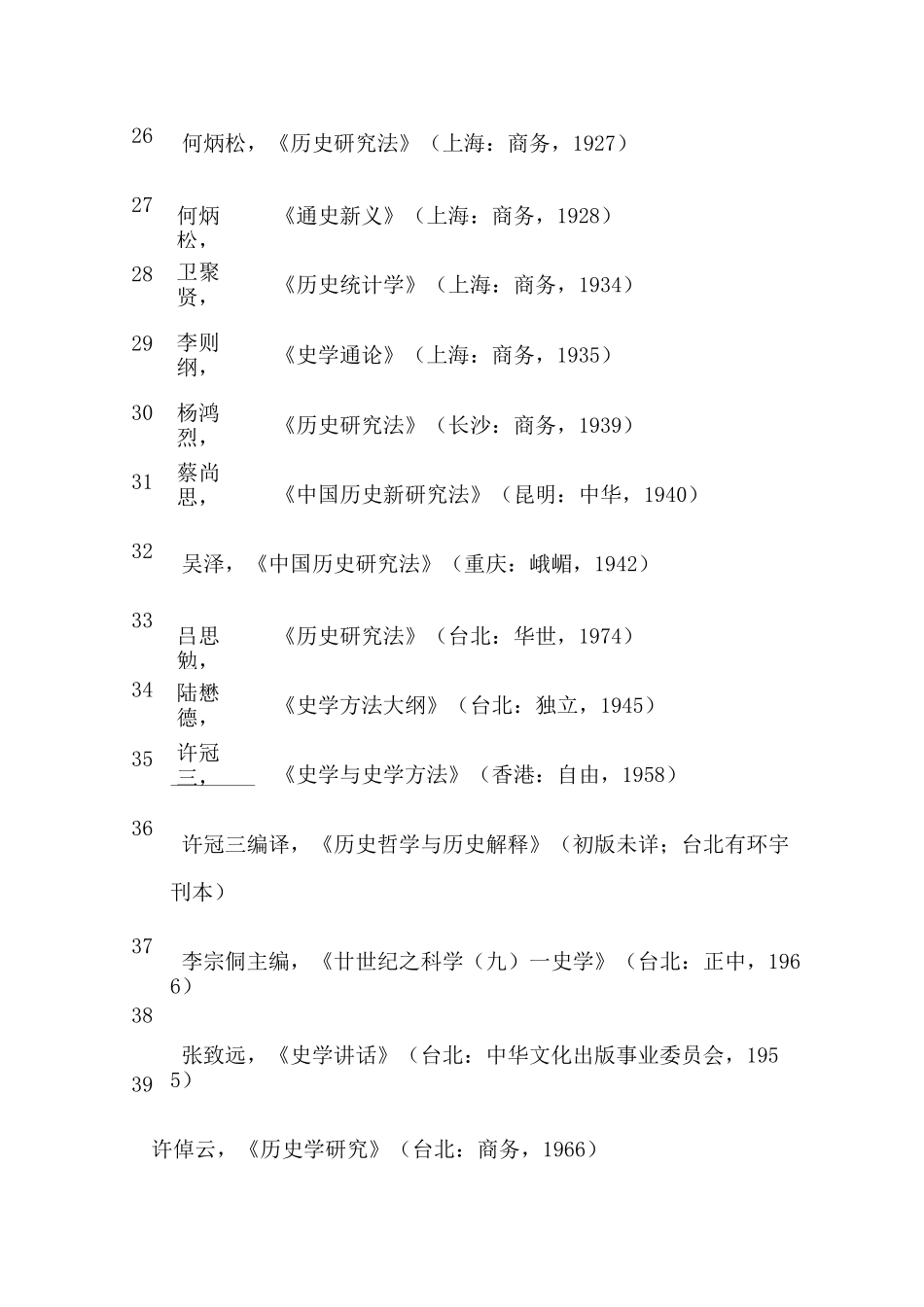 史学理论经典书目_第3页