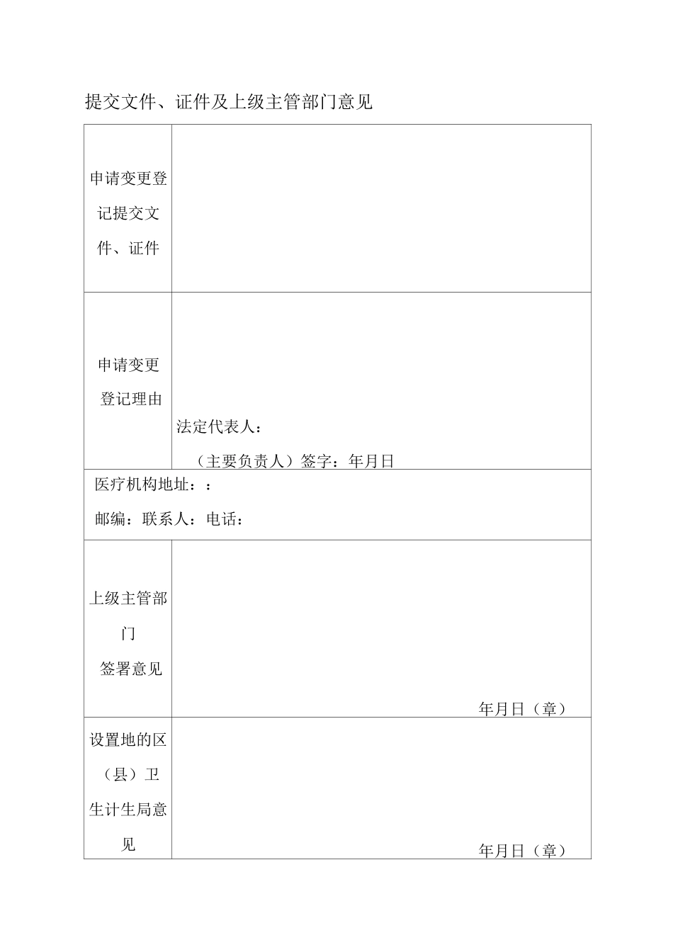 医疗机构申请变更登记_第3页