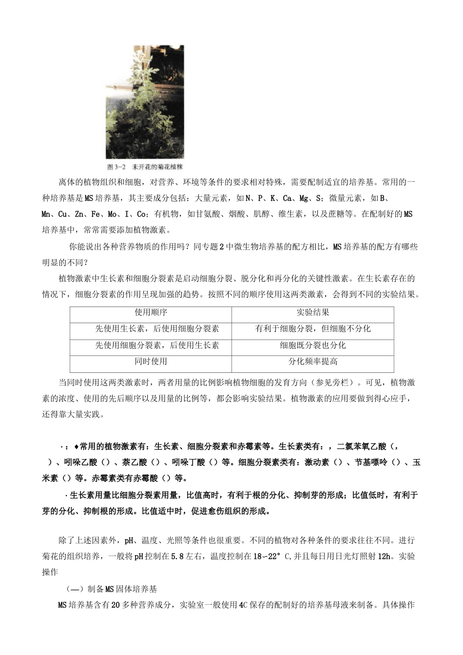 课题1 菊花的组织培养_第3页