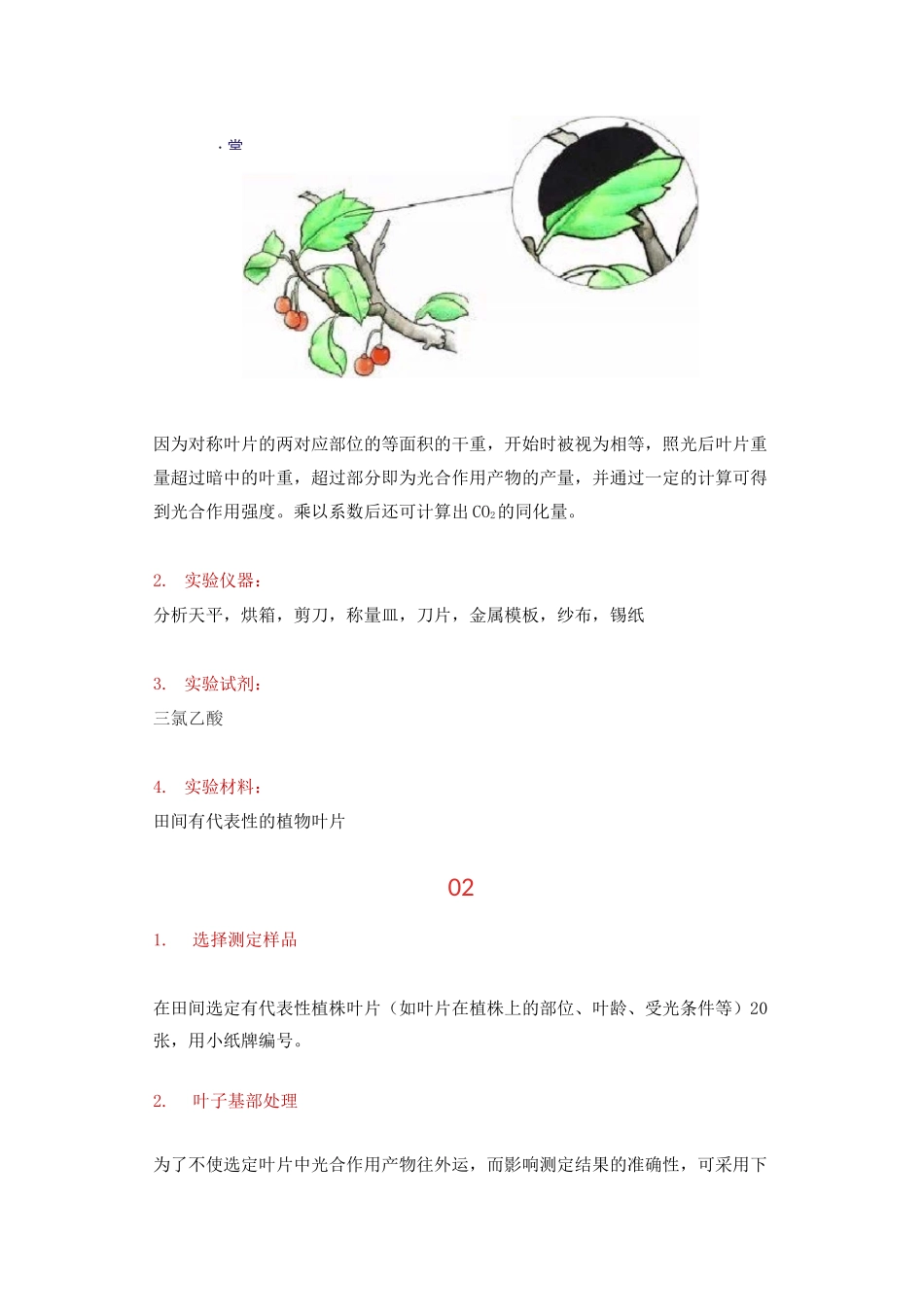 光合速率测定最经典的方法之一——改良半叶法_第2页