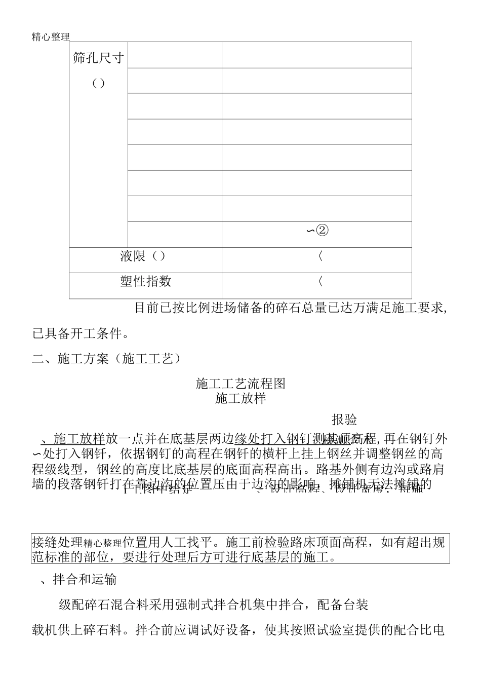 路面级配碎石底基层施工方案_第2页
