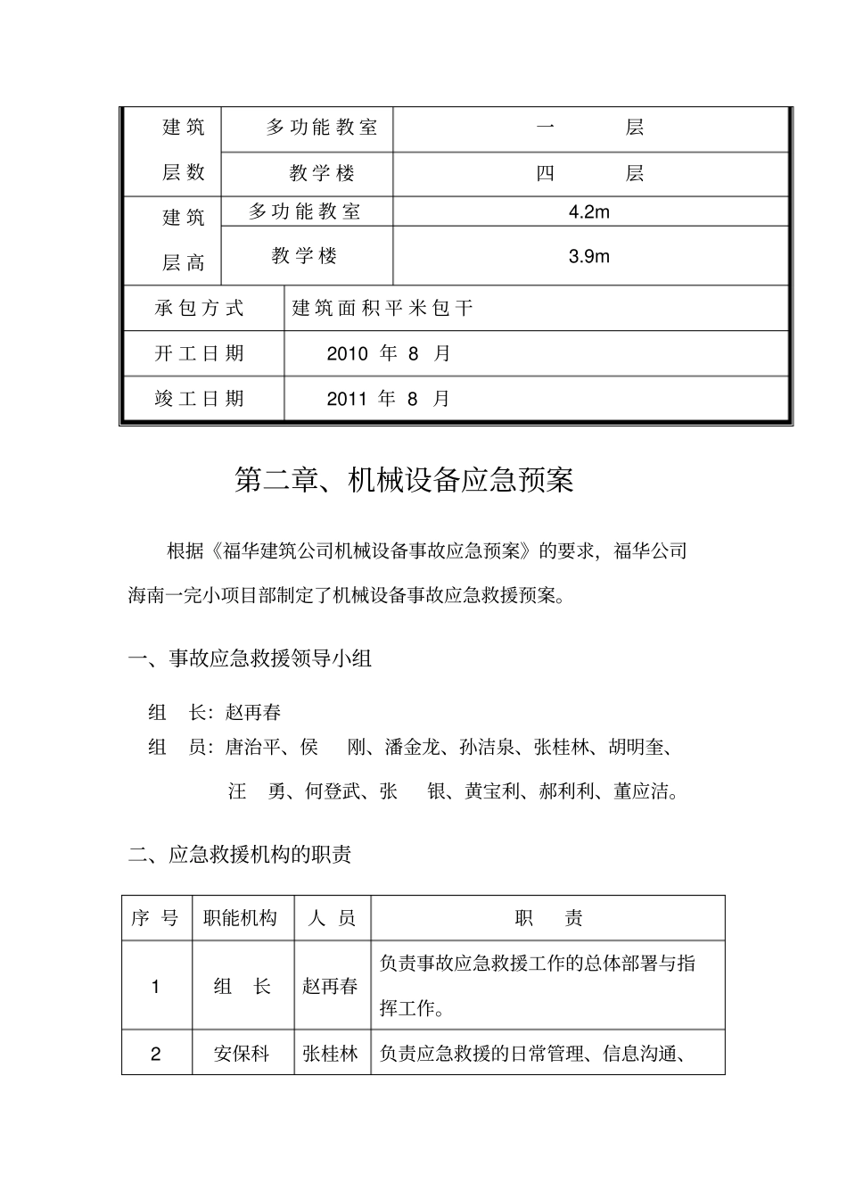 机械设备应急预案_第2页