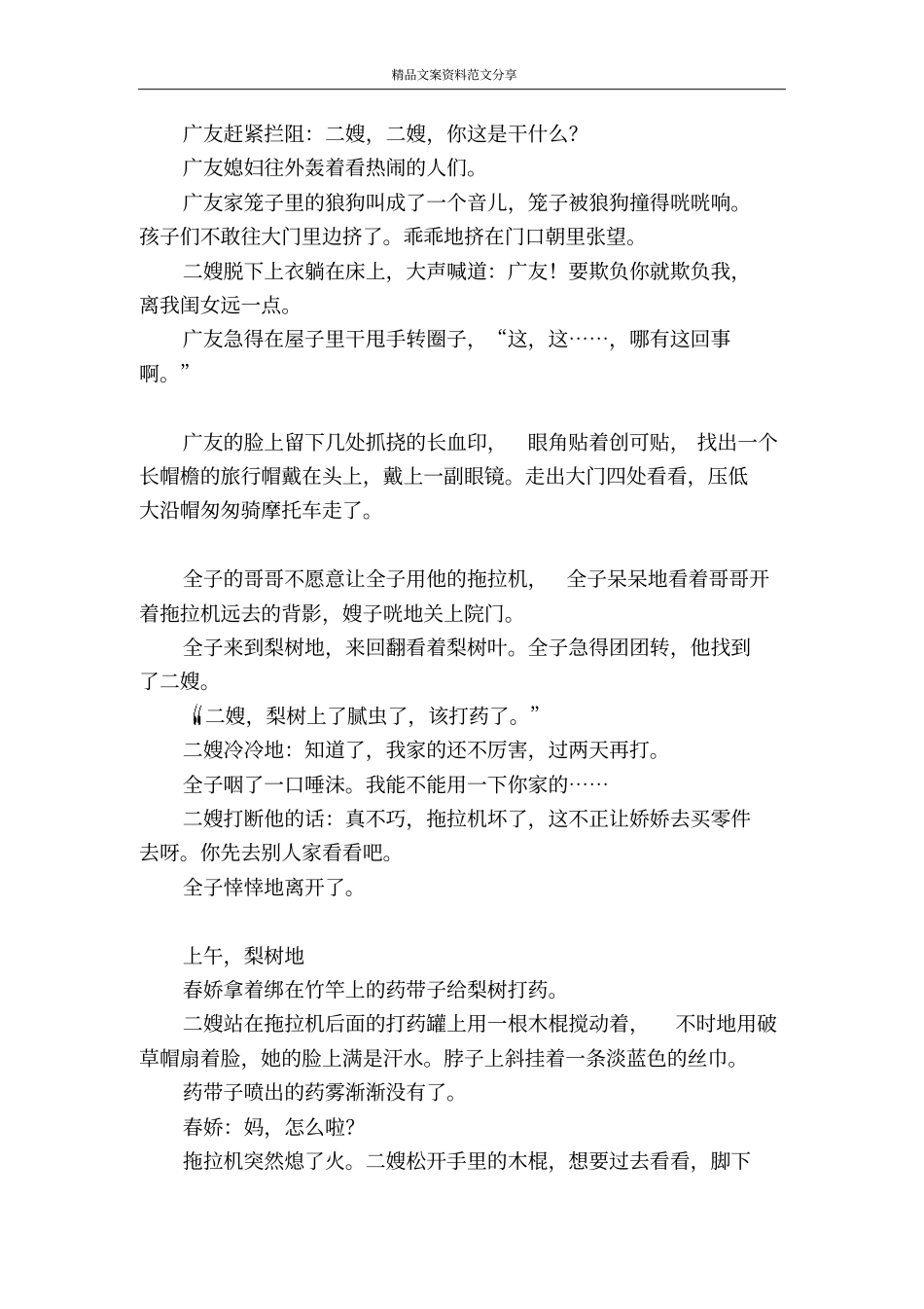 李二嫂改嫁短剧-精品文案范文_第3页