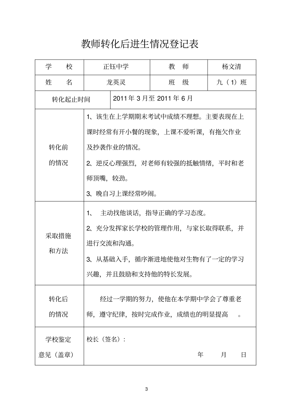杨文清教师转化后进生情况登记表_第3页