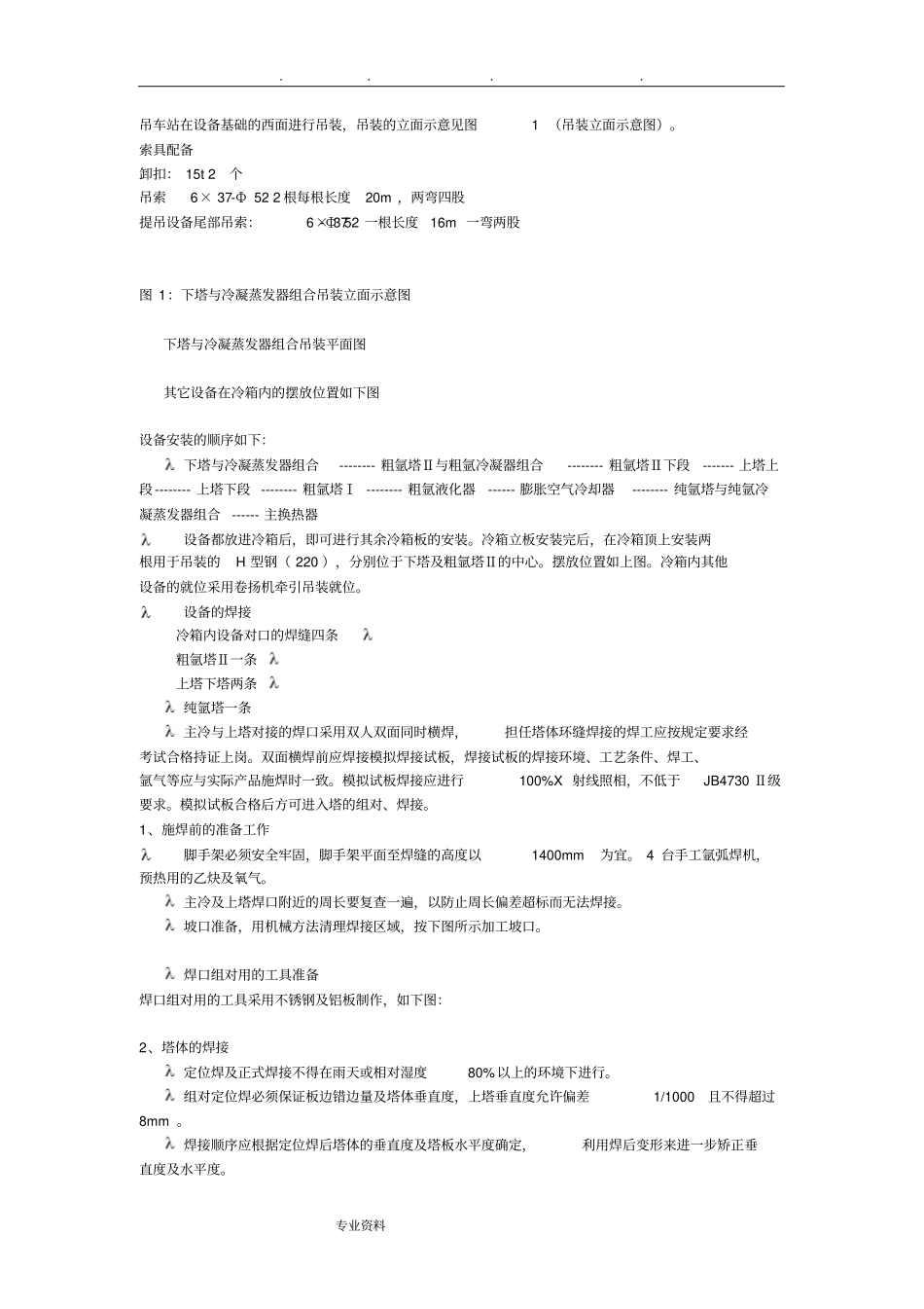 杭氧60000Nm3h空分装置工程施工设计方案_第3页