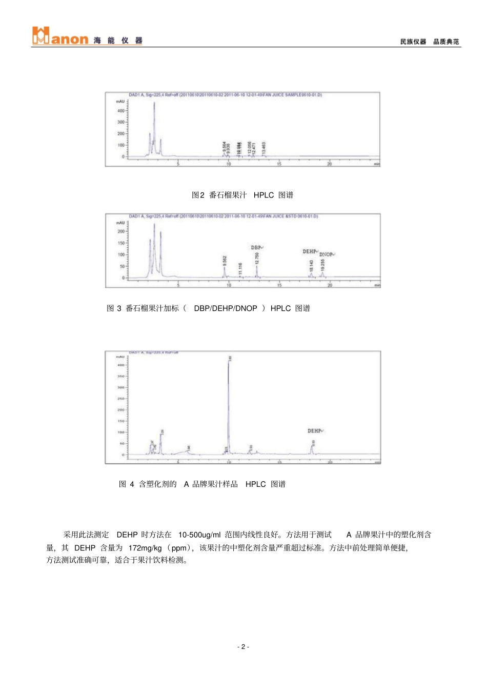 果汁饮料塑化剂含量检测解决方案_第2页