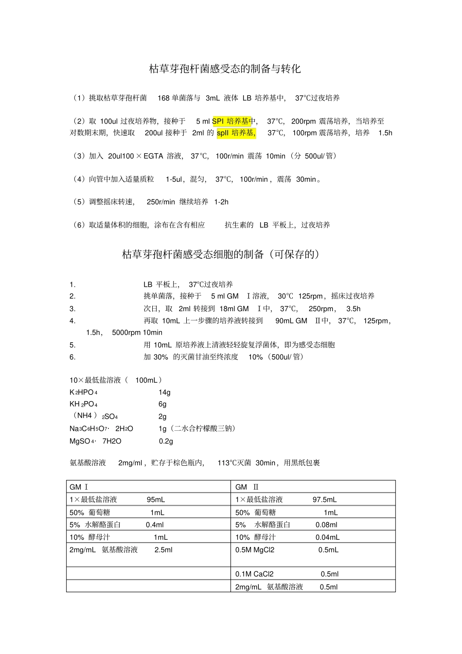 枯草芽孢杆菌感受态细胞的制备和转化_第2页