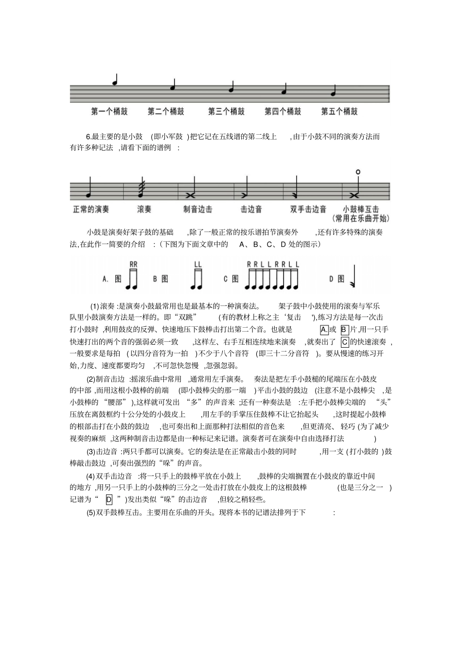 架子鼓的记谱说明_第2页