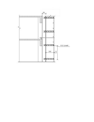 架高85米扣件式钢管脚手架钢丝绳分段卸荷2次