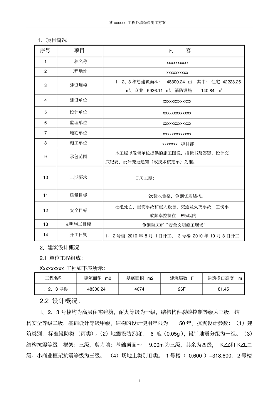 某xxxx外墙保温施工方案_第1页