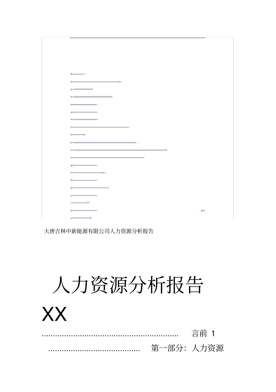 某公司人力资源分析报告_第1页