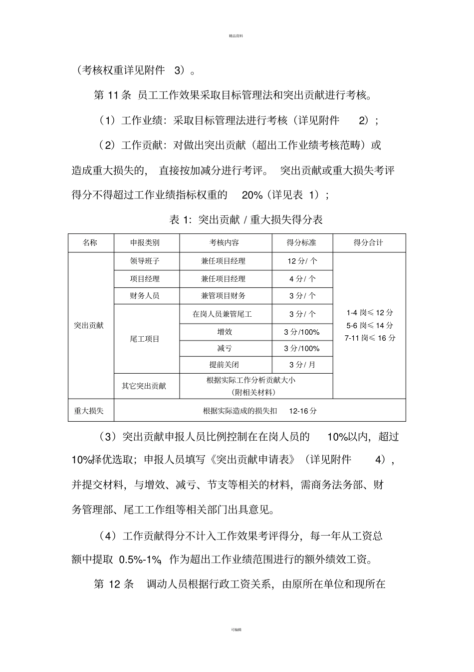某公司员工绩效考核实施细则_第3页