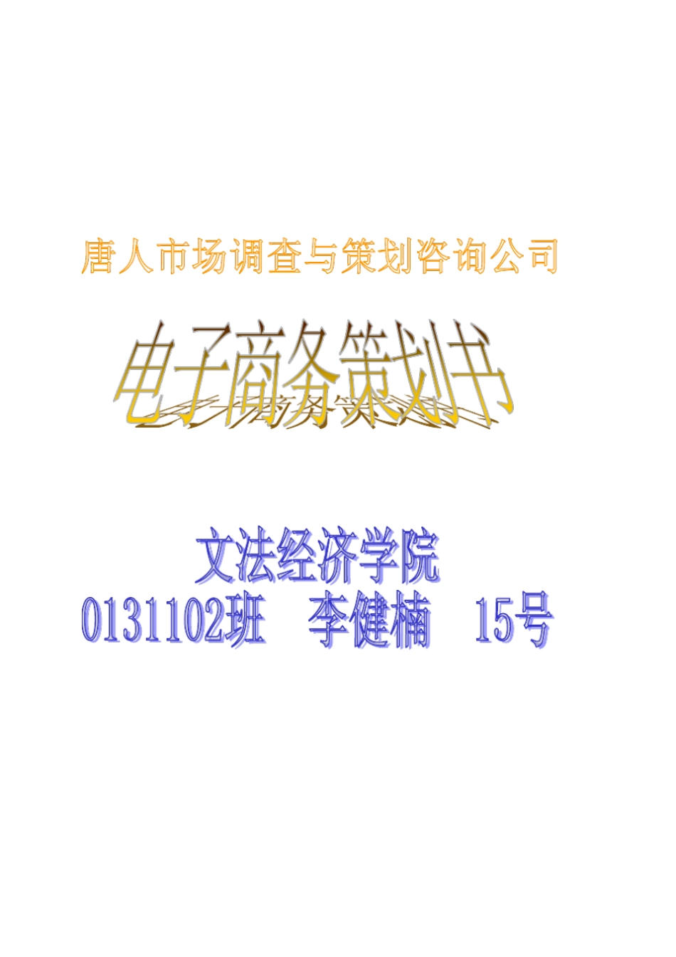 某公司电子商务策划书_第1页