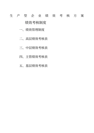 某公司绩效考核全套流程表格