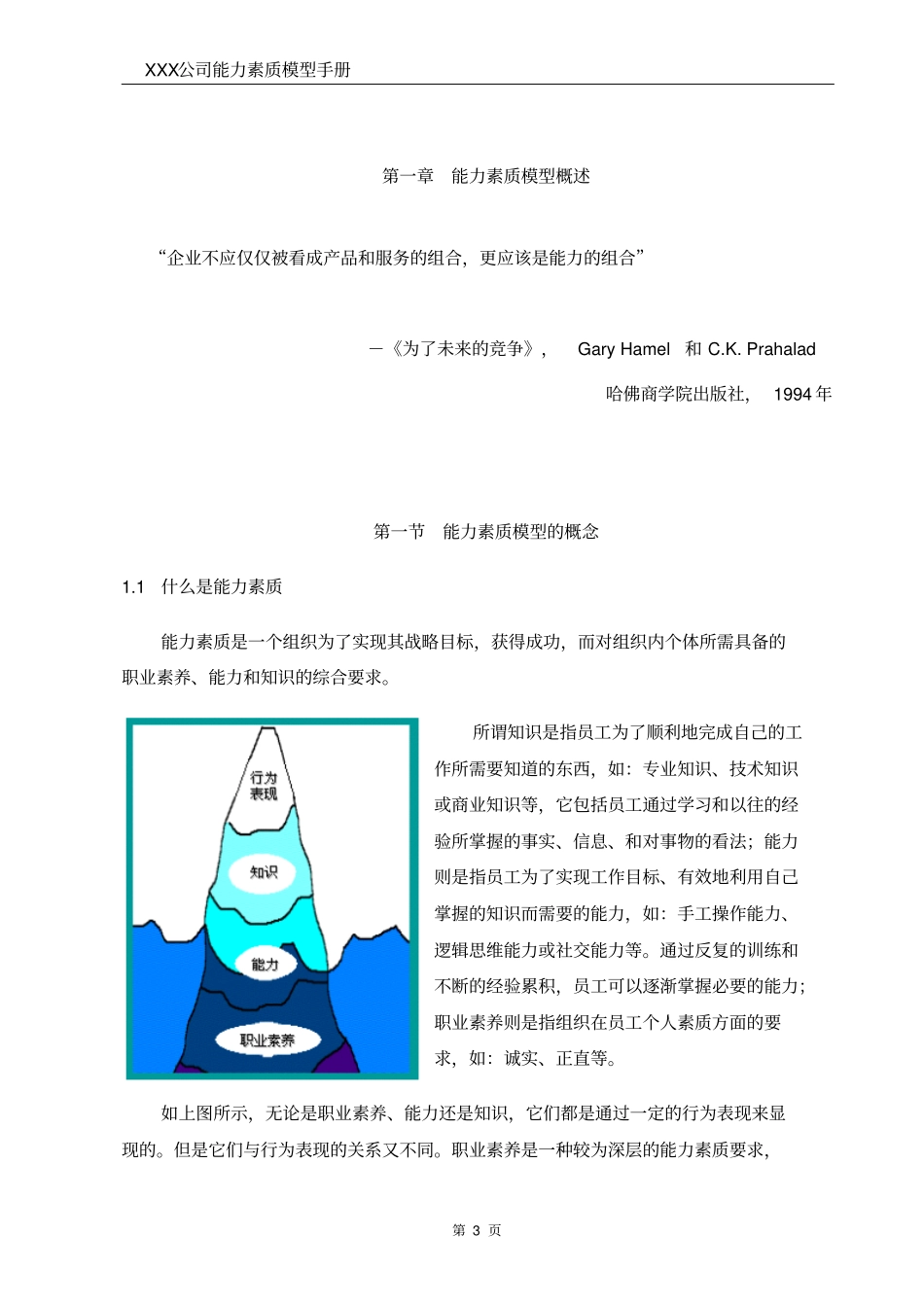 某公司能力素质模型管理手册整理版_第3页