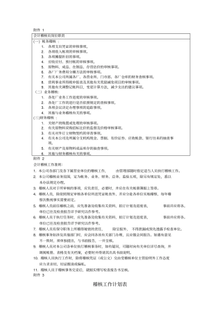 某公司财务部会计稽核全套工作资料